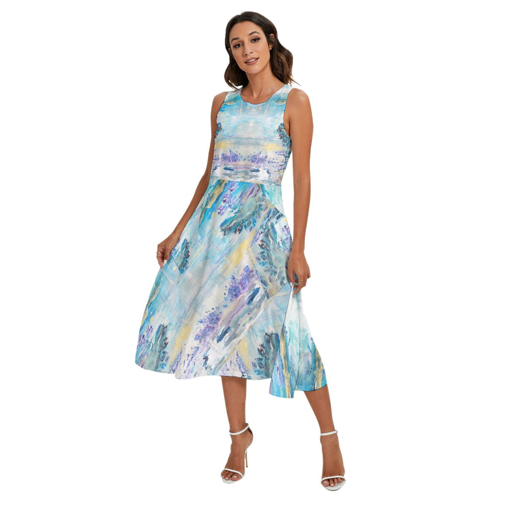 "Sea Air" — Original Art Dress with Pockets | TSteele.art Exclusive