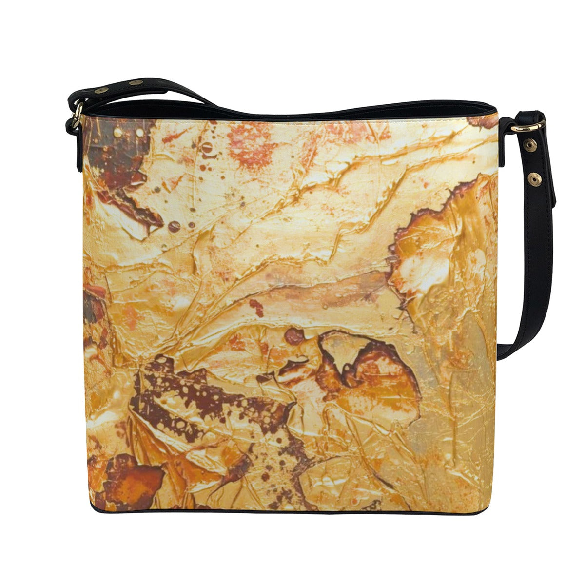 Liquid Gold Bucket Bag