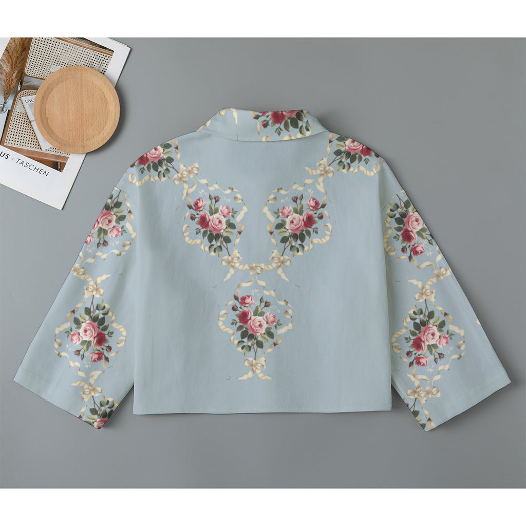 Ribbons and Roses Cotton Jacket — Exclusive Design | Back Alley