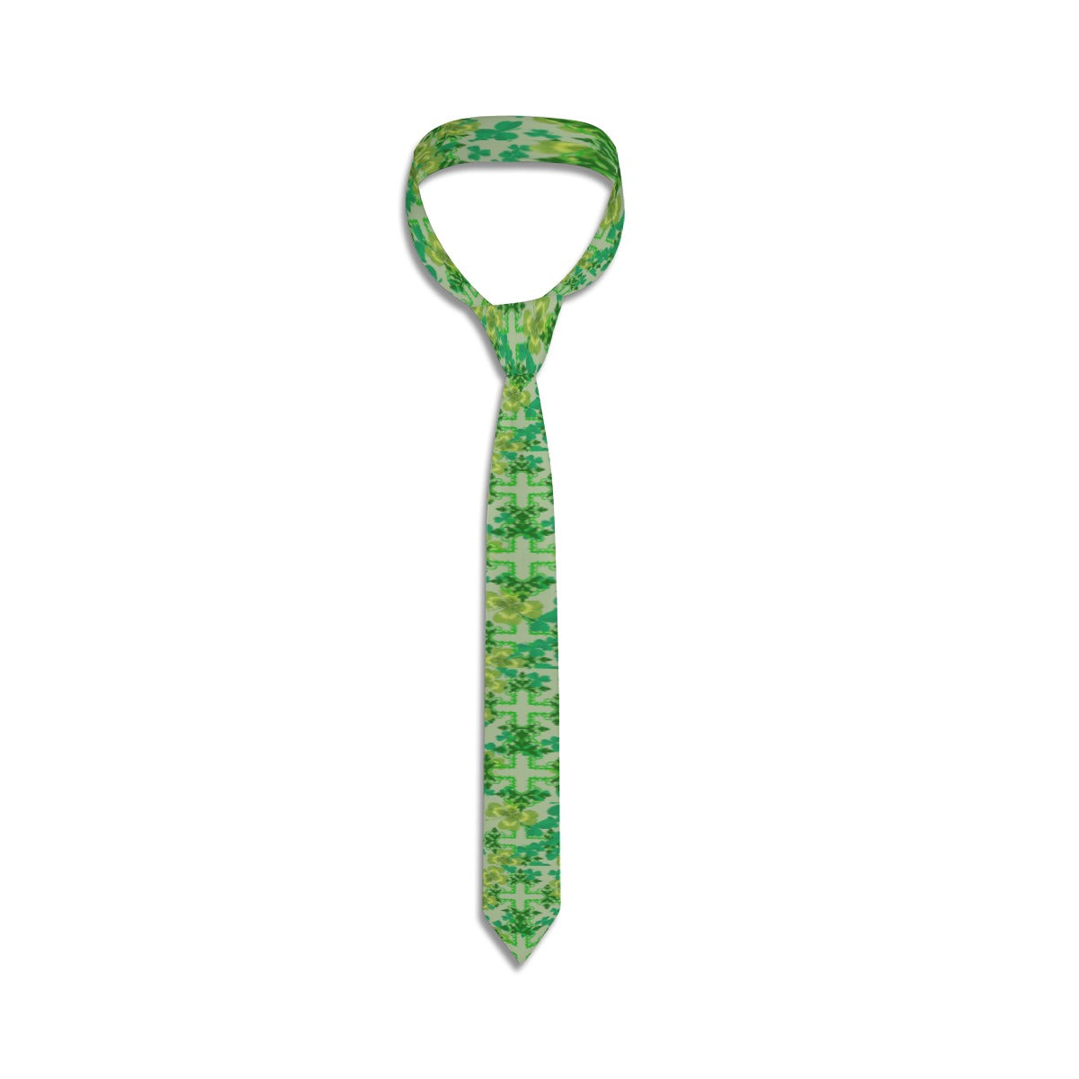 Clover and Celtic Crosses Unisex Tie — Exclusive to Back Alley