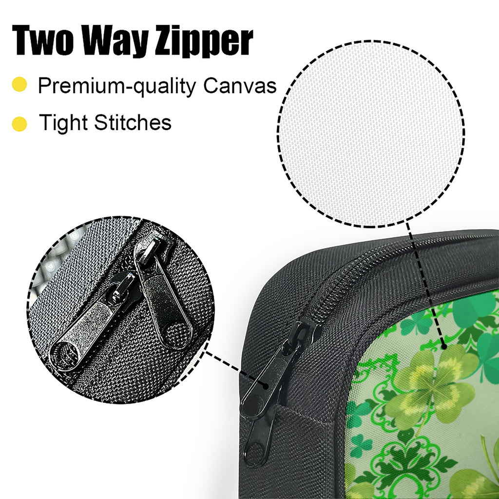 Clover & Celtic Crosses Book & Bible Carrying Case | Irish Heritage Storage Bag - Exclusive to Back Alley