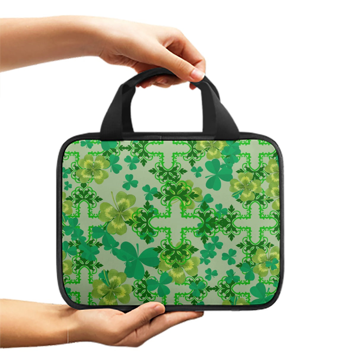 Clover and Celtic Crosses Book/Bible Bag