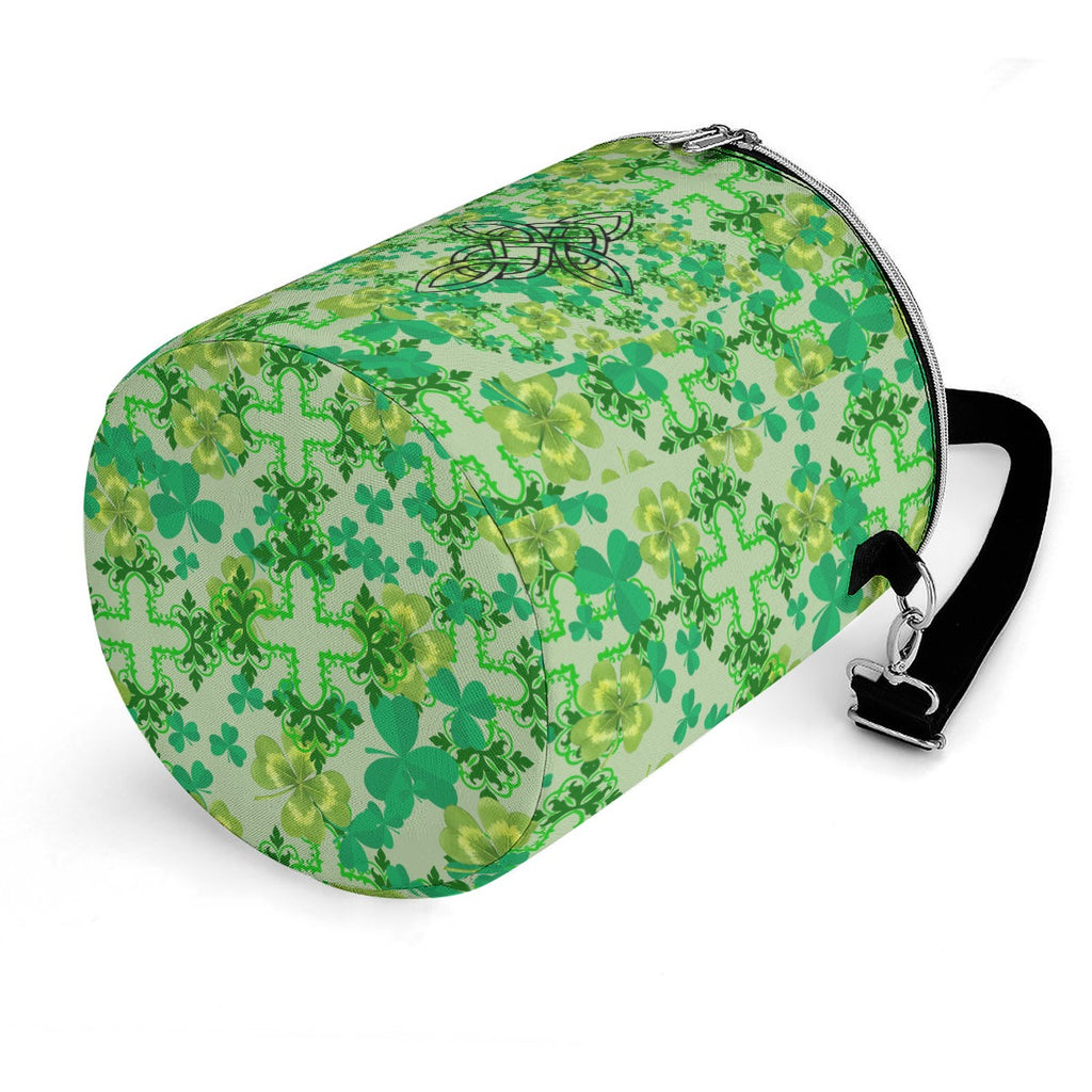 Clover and Celtic Crosses Insulated Cylinder Cooler Bag - Exclusive to Back Alley