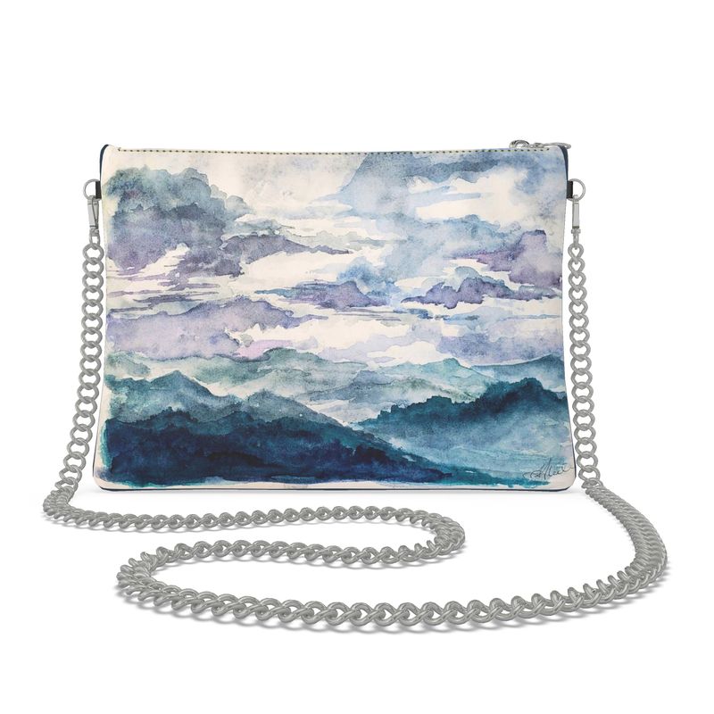 "Eternity" Original Watercolor by TSteele.Art Crossbody Bag With Chain