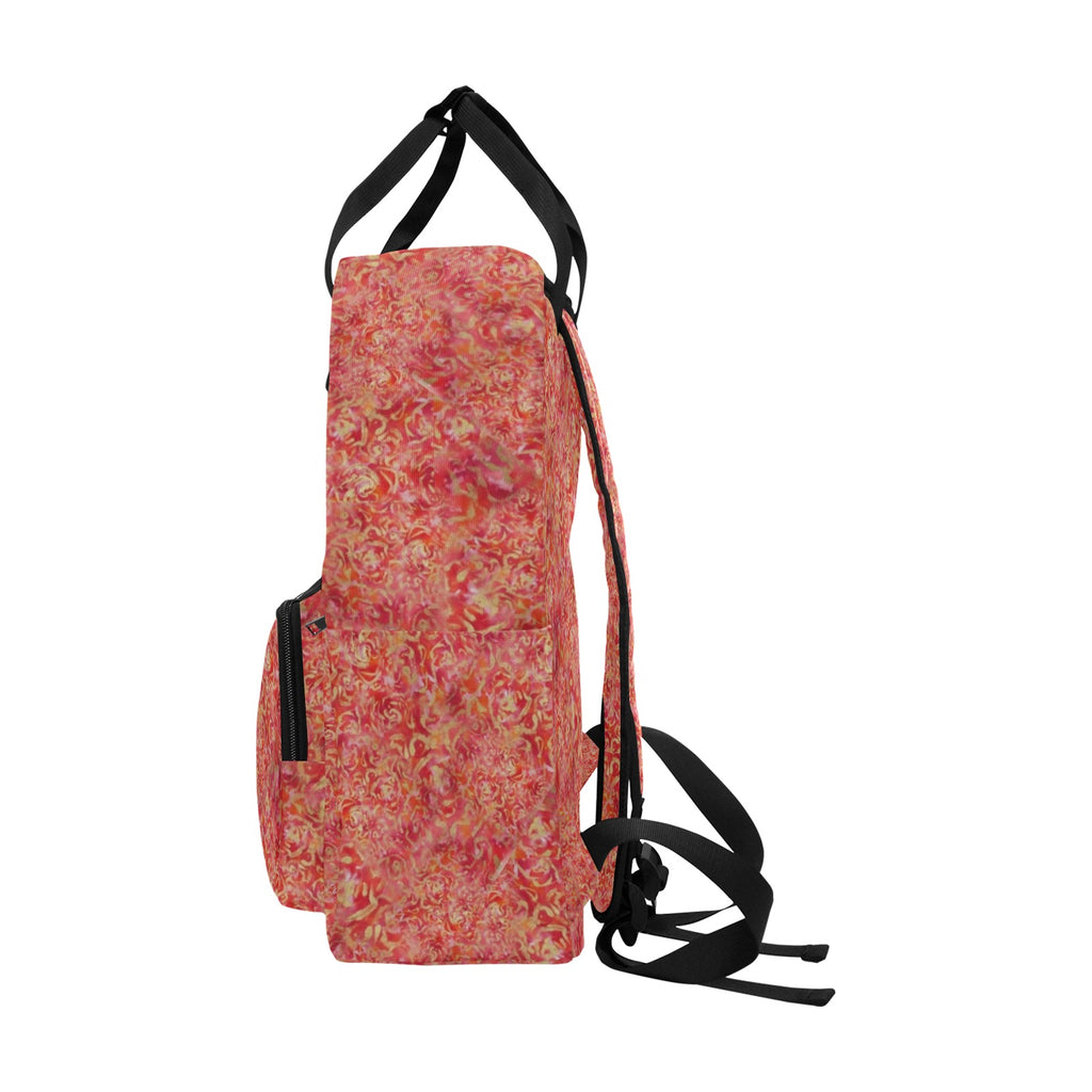 Red Roses Twin Handle Backpack — Back Alley Exclusive