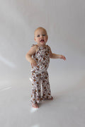 Pink Baseball Bell Romper