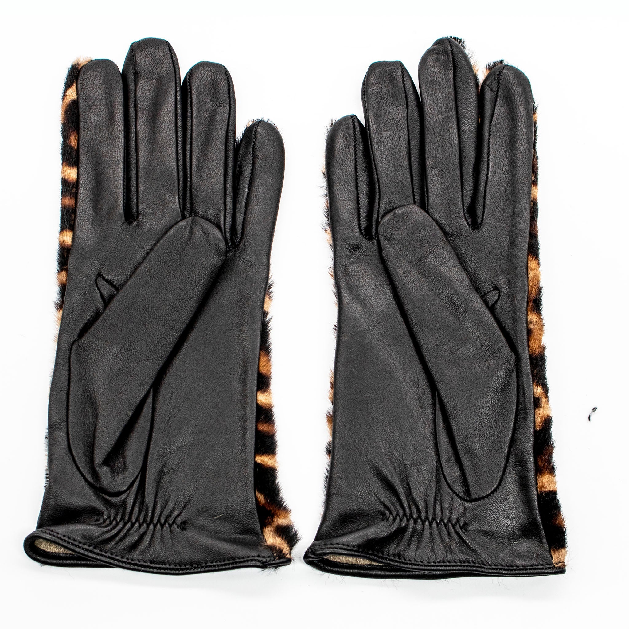 TECH LEATHER GLOVES IN ANIMAL PRINT