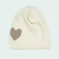 SLOUCHY HAT WITH HEART PATCH