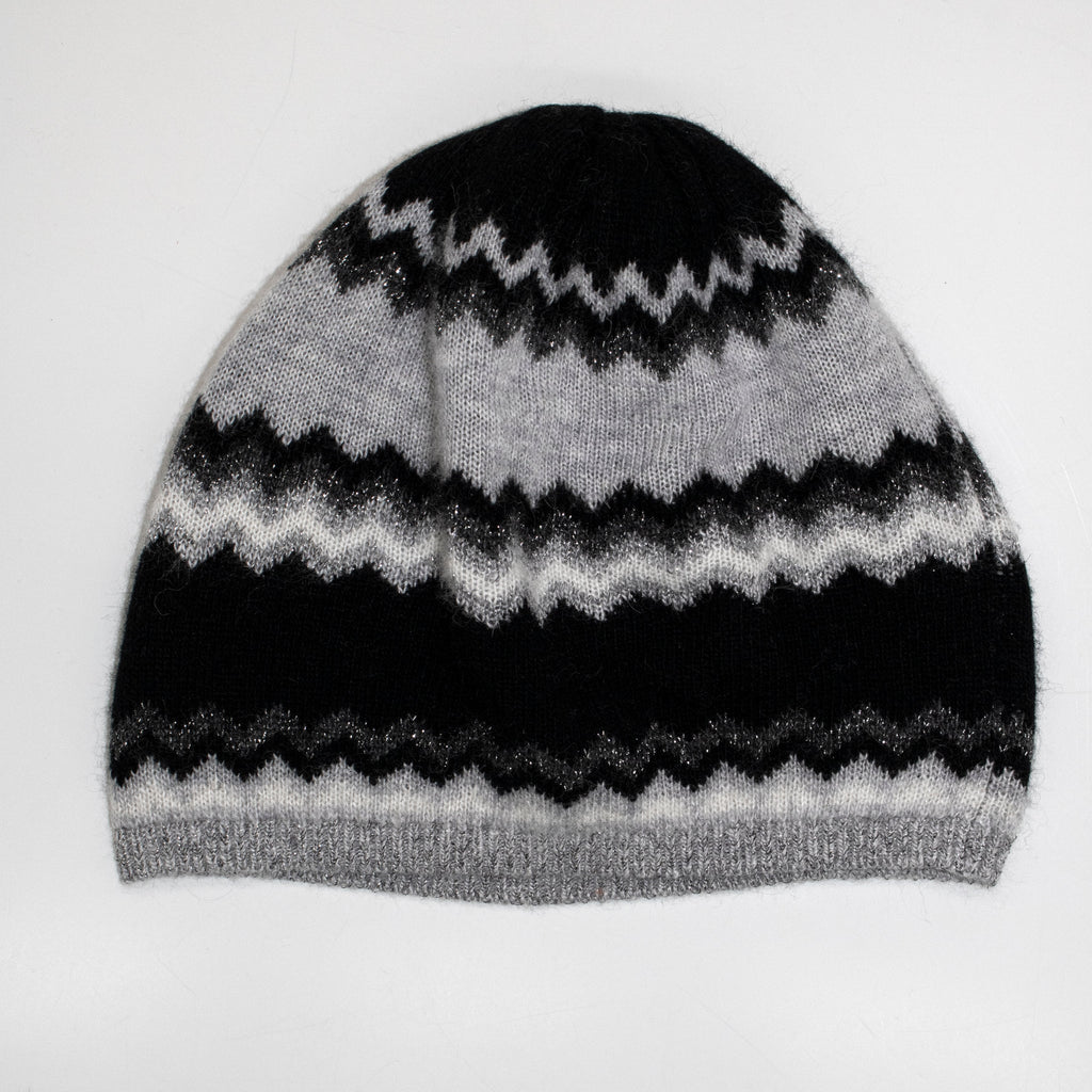 ZIG ZAG HAT WITH LUREX