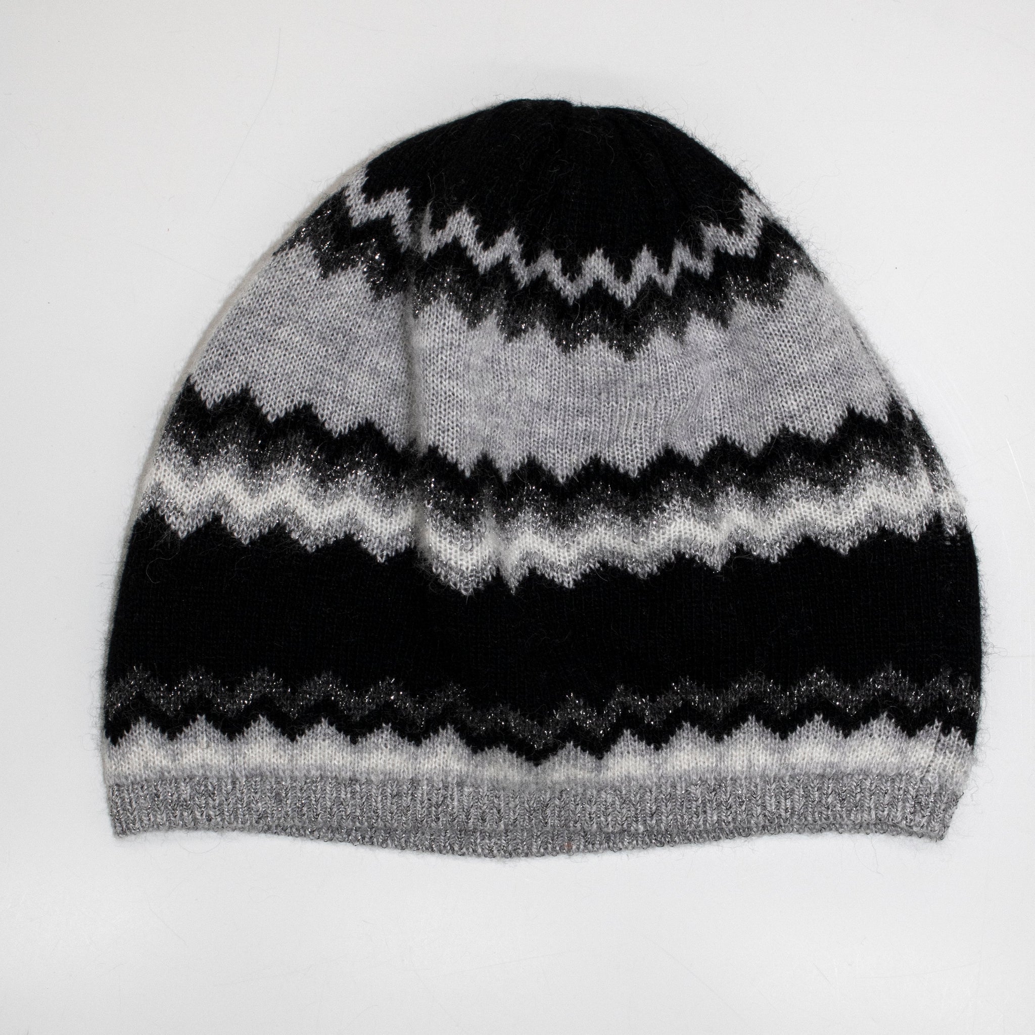 ZIG ZAG HAT WITH LUREX