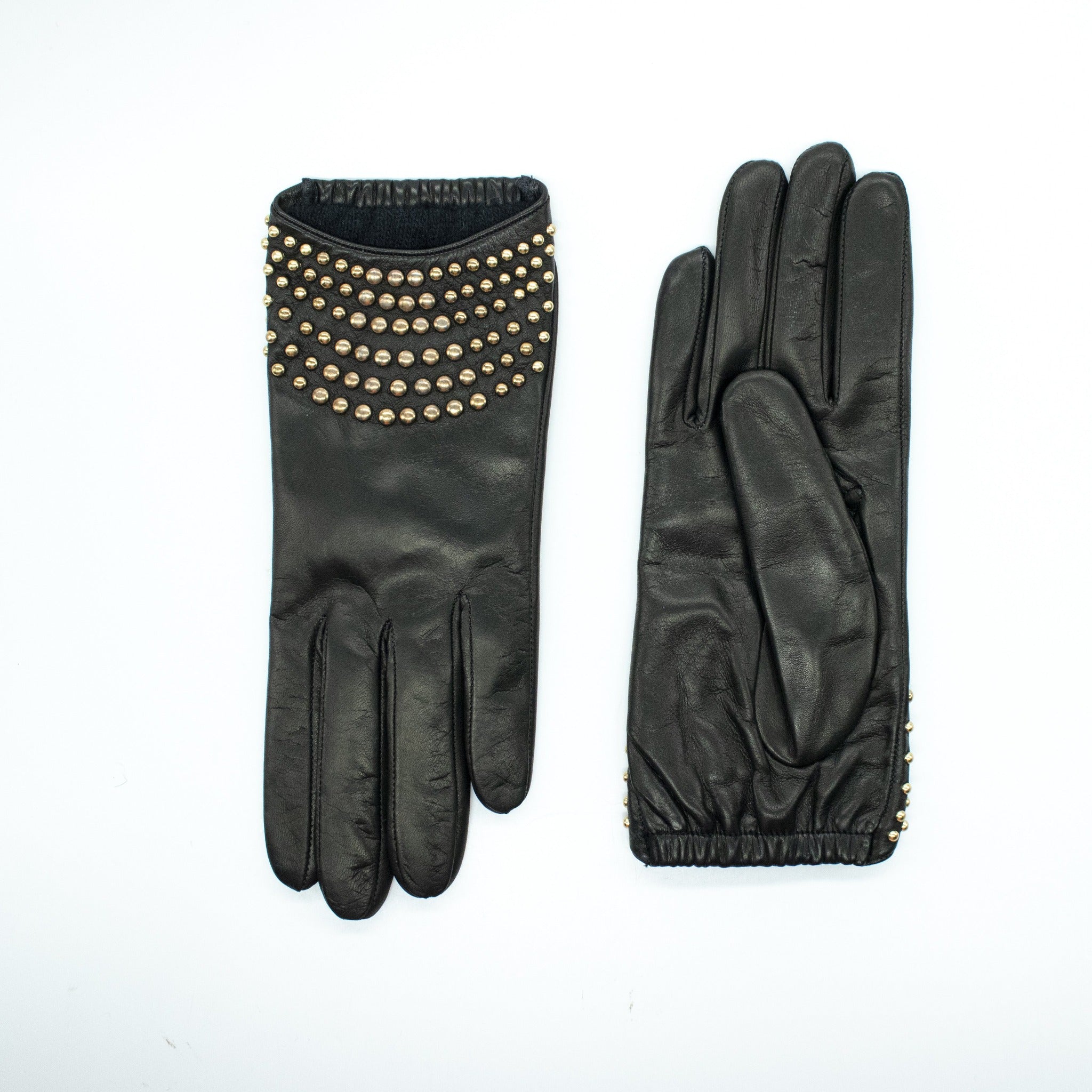 STUDDED LEATHER GLOVES