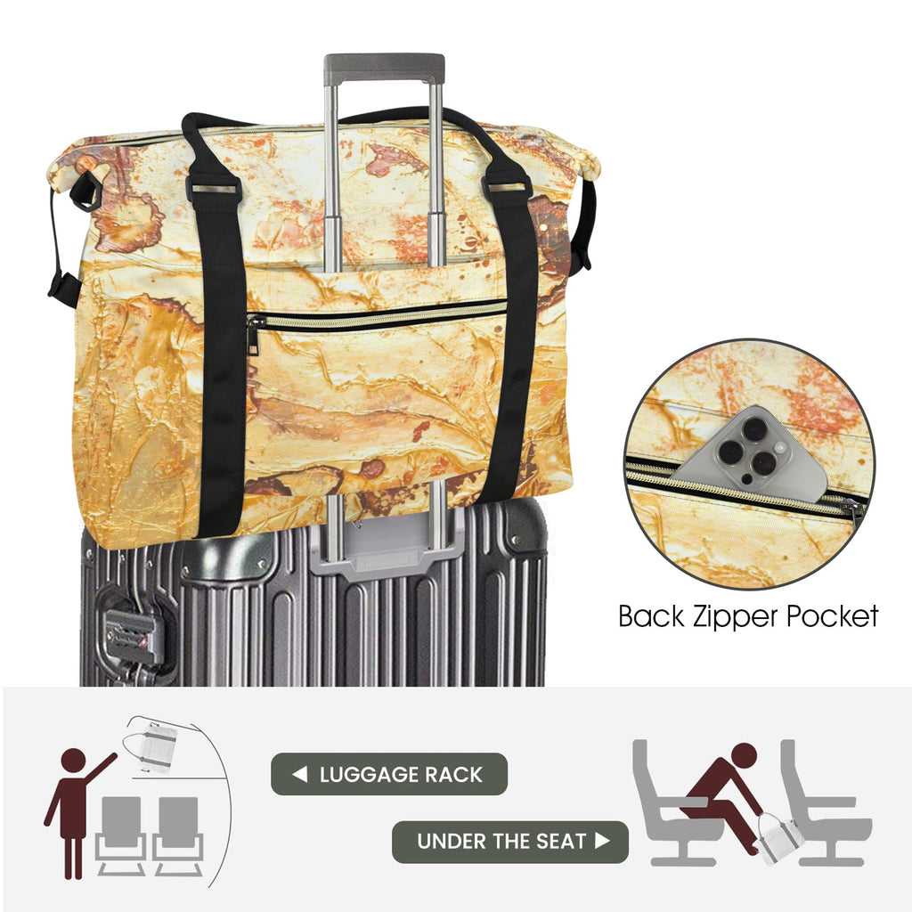 Liquid Gold Large Travel Bag - Carry-On with Trolley Sleeve