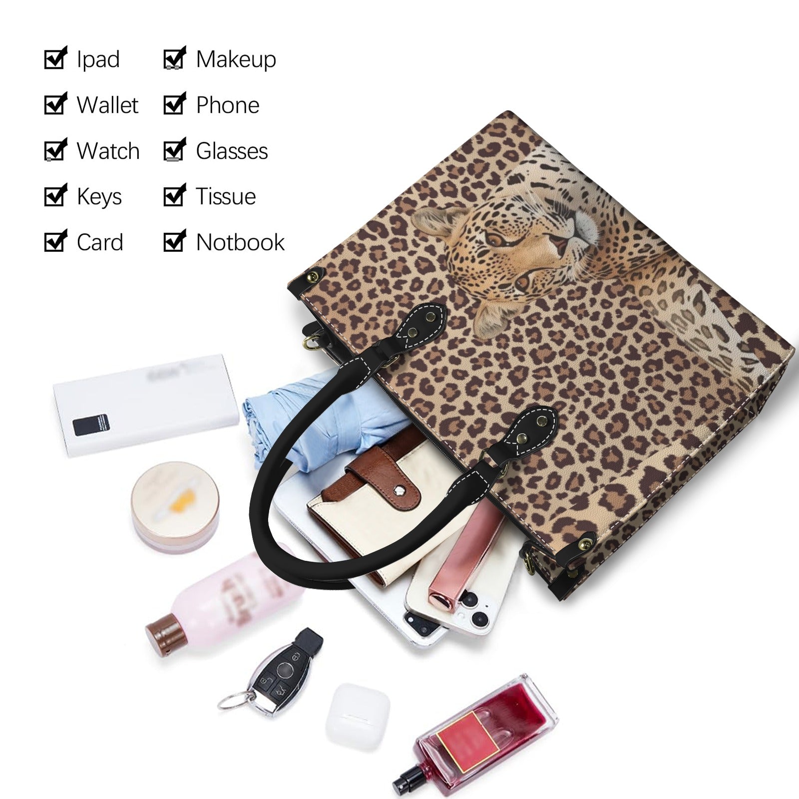 Leopard Lore - Tote Bag  - Women's Handbag Back Alley Exclusive