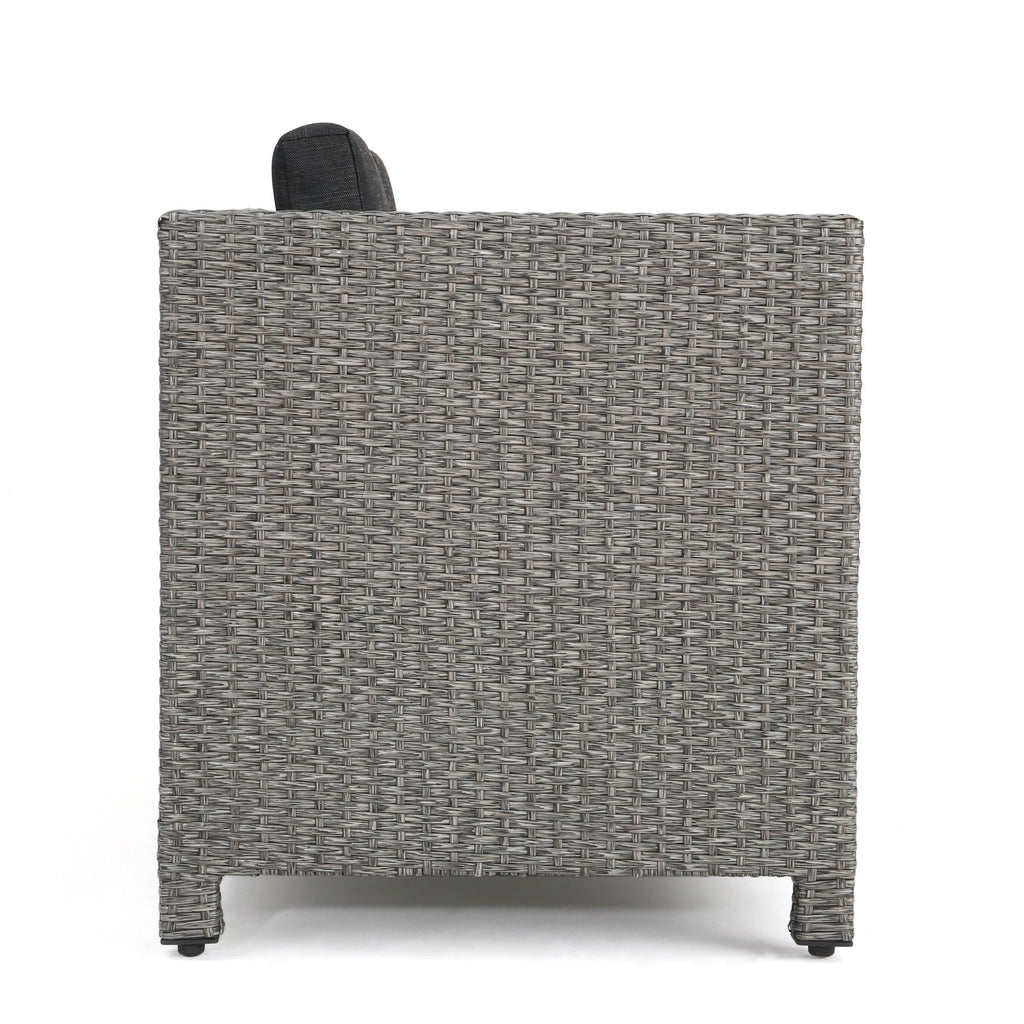 Puerta 4-Piece Outdoor Furniture Set with Water-Resistant Cushions - Rattan