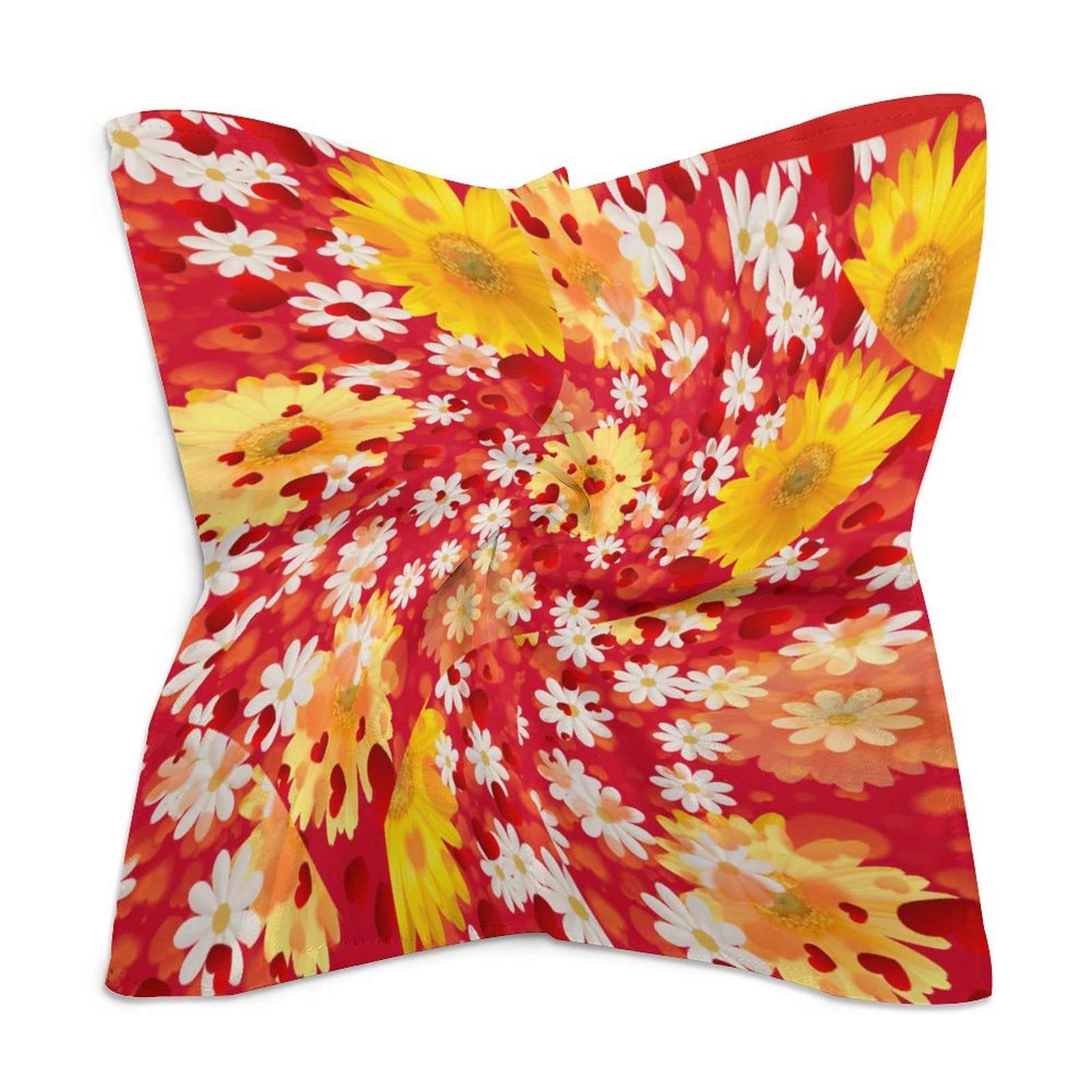 Hearts and Daisies Designer Scarf - Exclusive to Back Alley