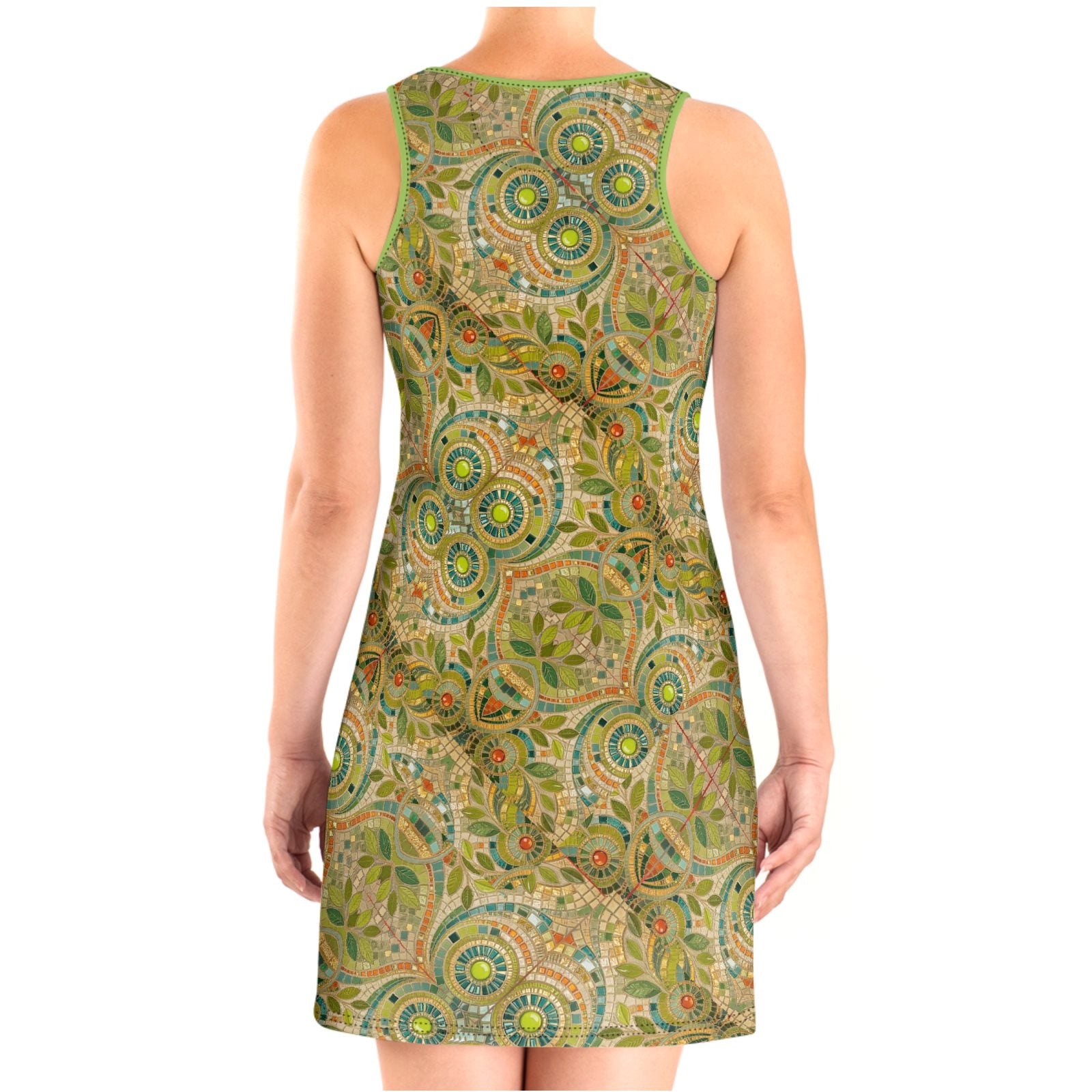 Mosaic Vines -Halter Dress