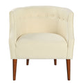 Contemporary Upholstered Club Chair with Button Tufting - Blue, Light Blue, Green, Beige