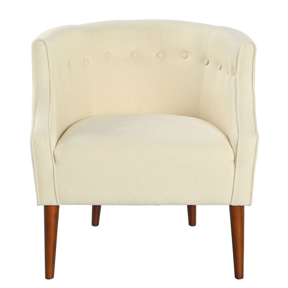 Contemporary Upholstered Club Chair with Button Tufting - Blue, Light Blue, Green, Beige