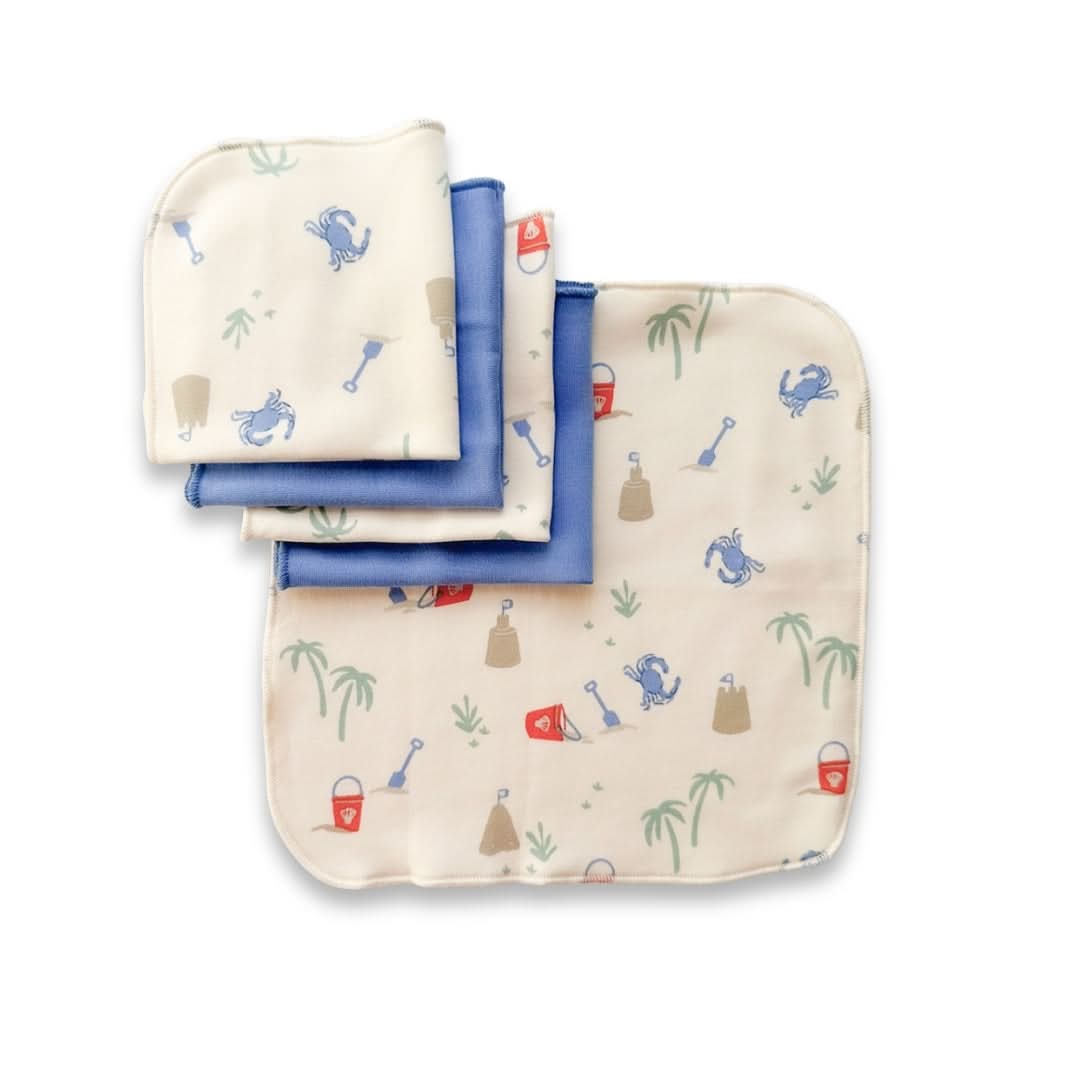 Bamboo Baby Washcloths (Pack Of 5) | Sunkissed