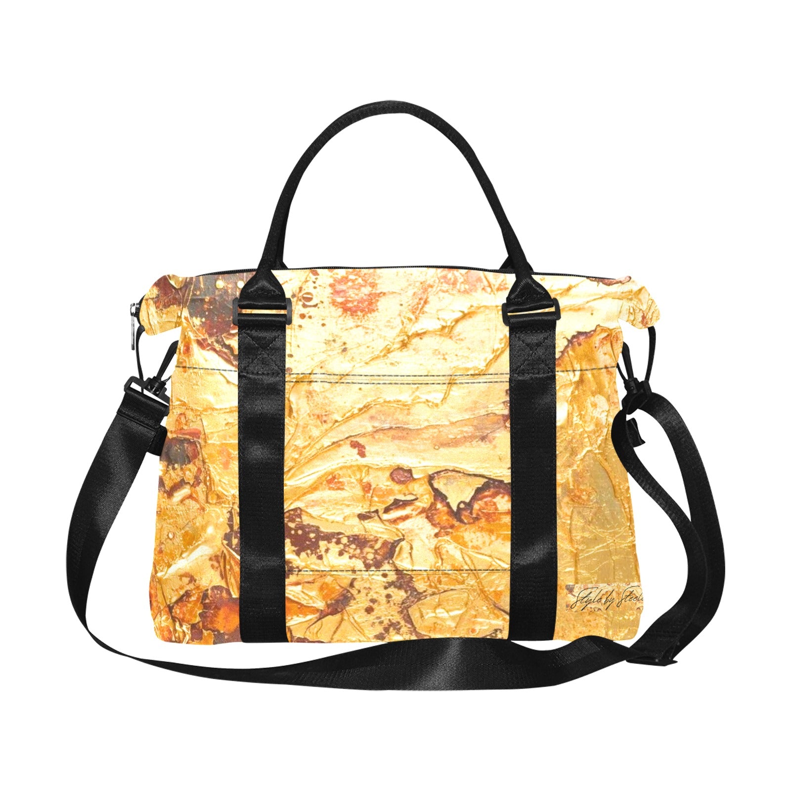 Liquid Gold Smaller Duffle Travel Bag — Back Alley Exclusive