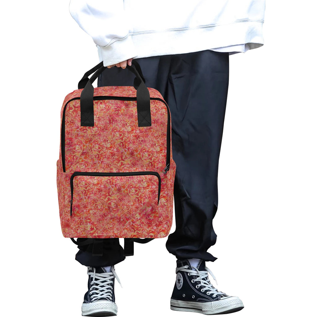 Red Roses Twin Handle Backpack — Back Alley Exclusive