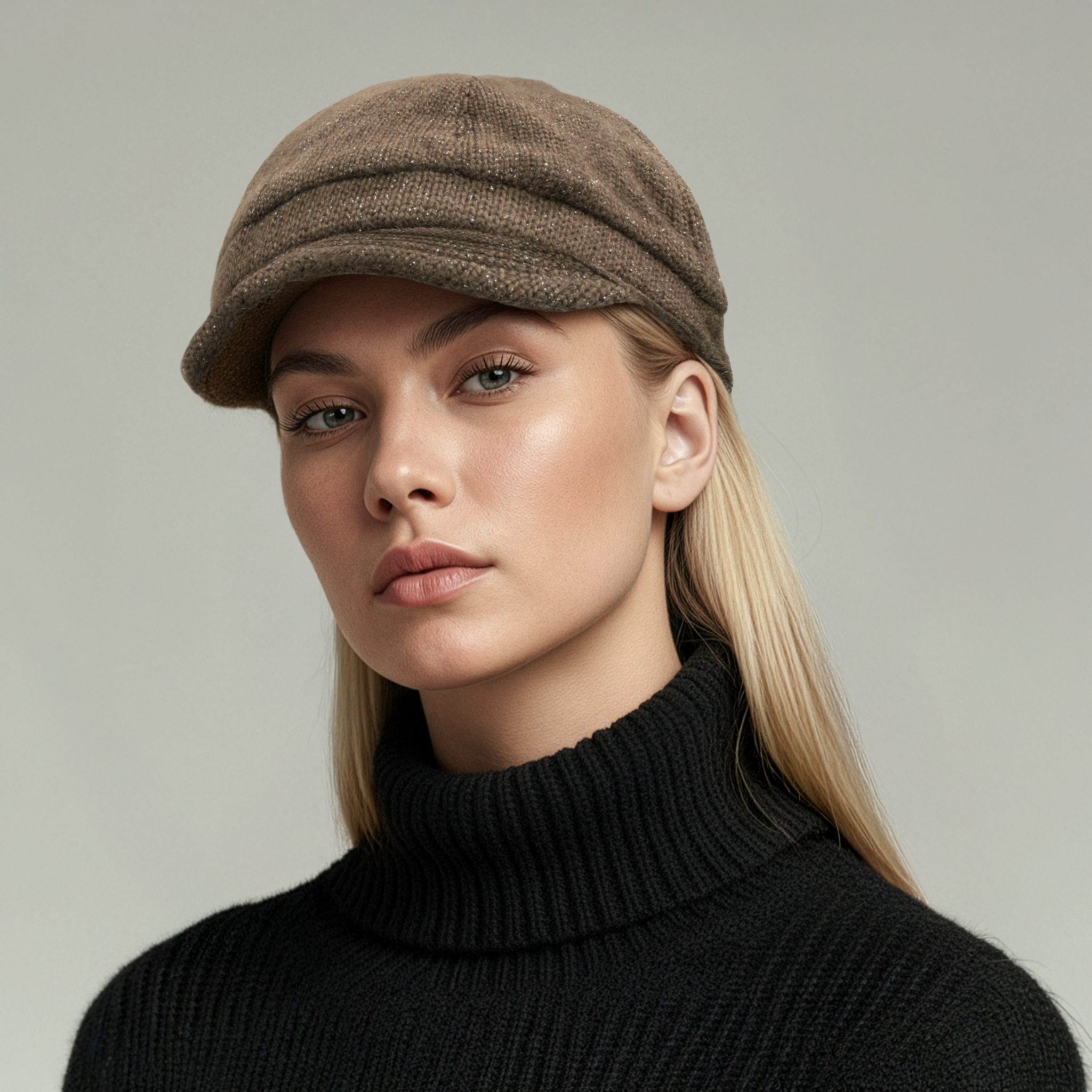 PEAK HAT WITH LUREX