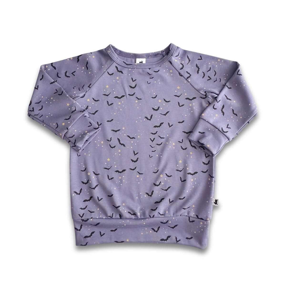 Baby/Kids' Bamboo Raglan Pullover | Batty Twilight