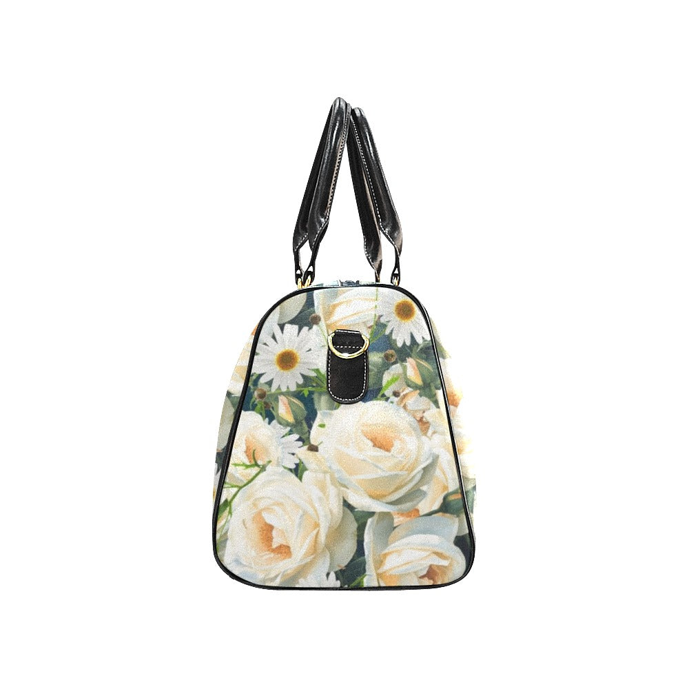 Floribunda & Indigo Travel Bag - Waterproof Duffle Bag/ Satchel -Back Alley Exclusive