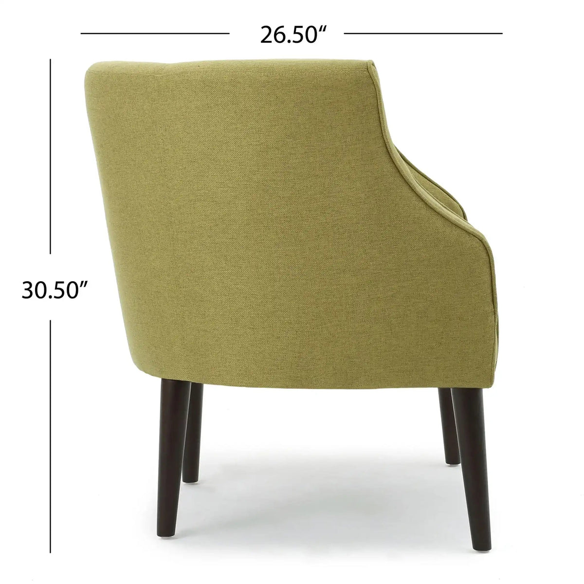 Contemporary Upholstered Club Chair with Button Tufting - Blue, Light Blue, Green, Beige