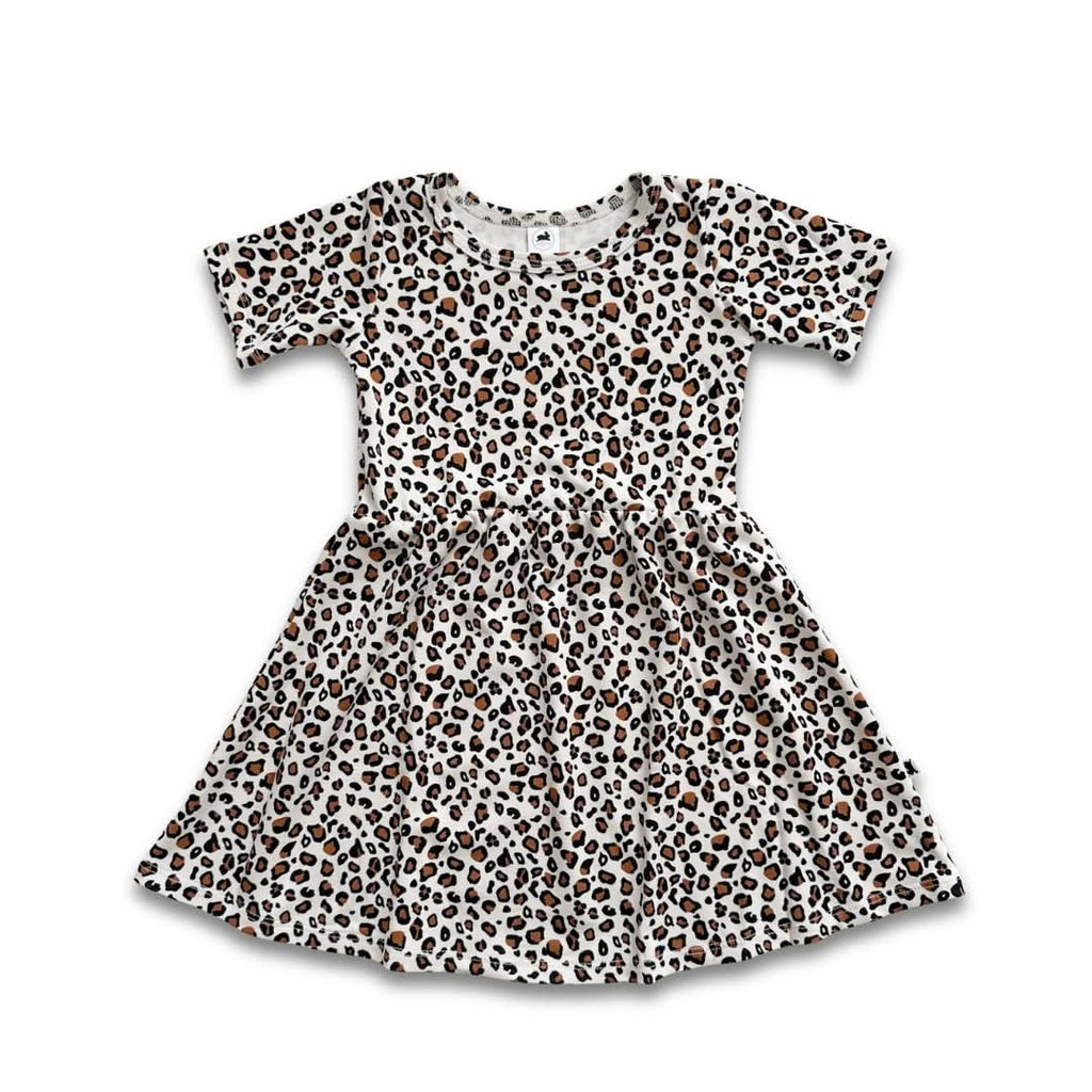 Baby/Kids' Bamboo Daphne Dress | Snow Leopard