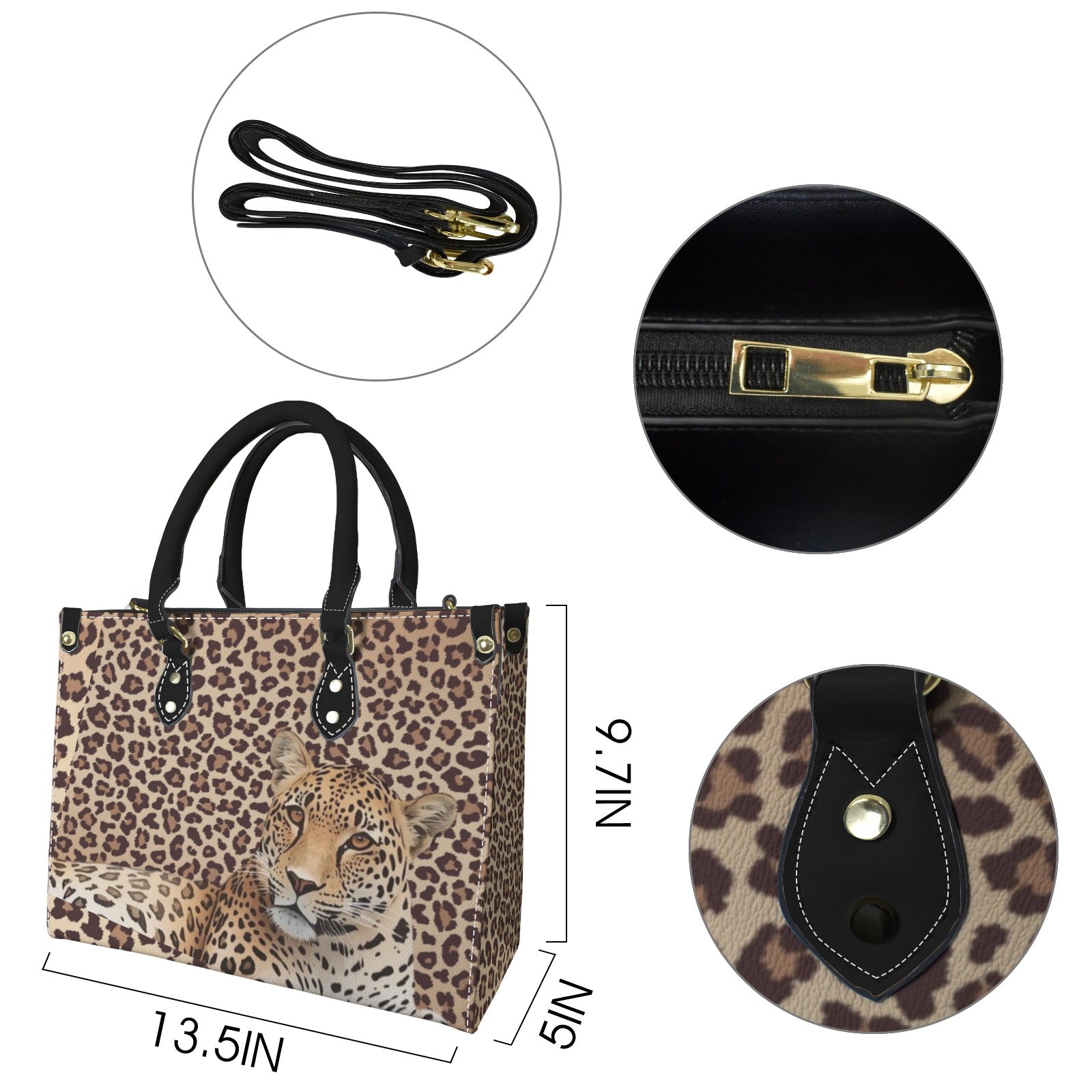 Leopard Lore - Tote Bag  - Women's Handbag Back Alley Exclusive