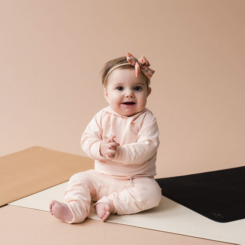 Vegan Leather Baby Changing Mat | Ivory