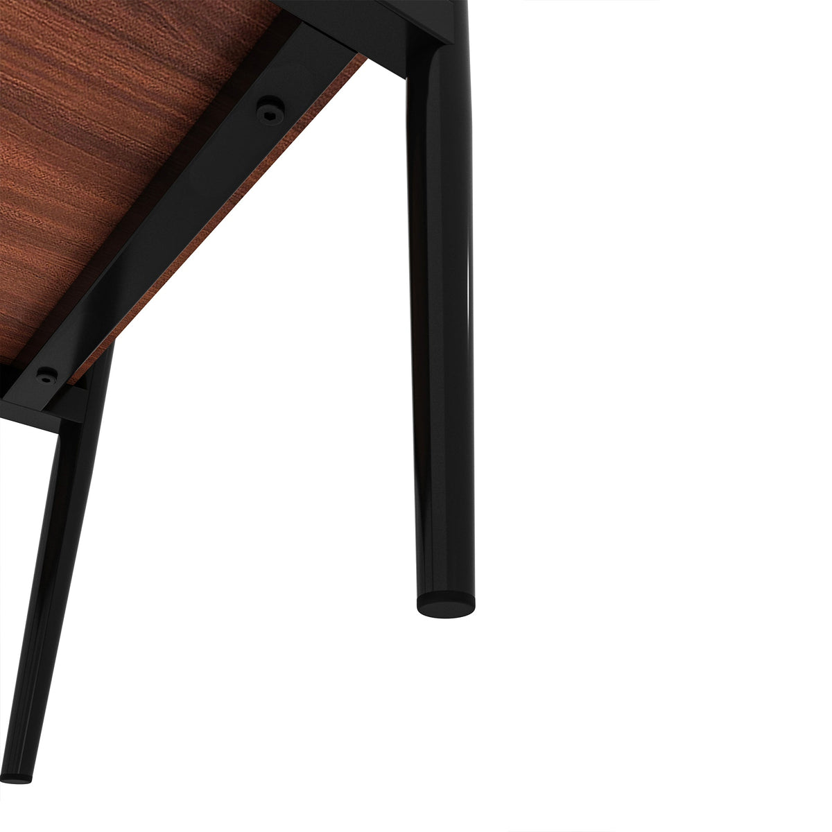 Rectangle End Table Set with Gray Tempered Glass Tops - Gray