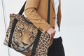 Leopard Lore - Large Travel Bag - with Trolley Sleeve - Back Alley Exclusive
