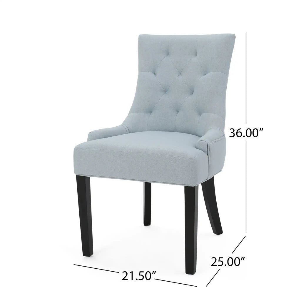 Contemporary Cheney Dining Chair Set with Tufted Design