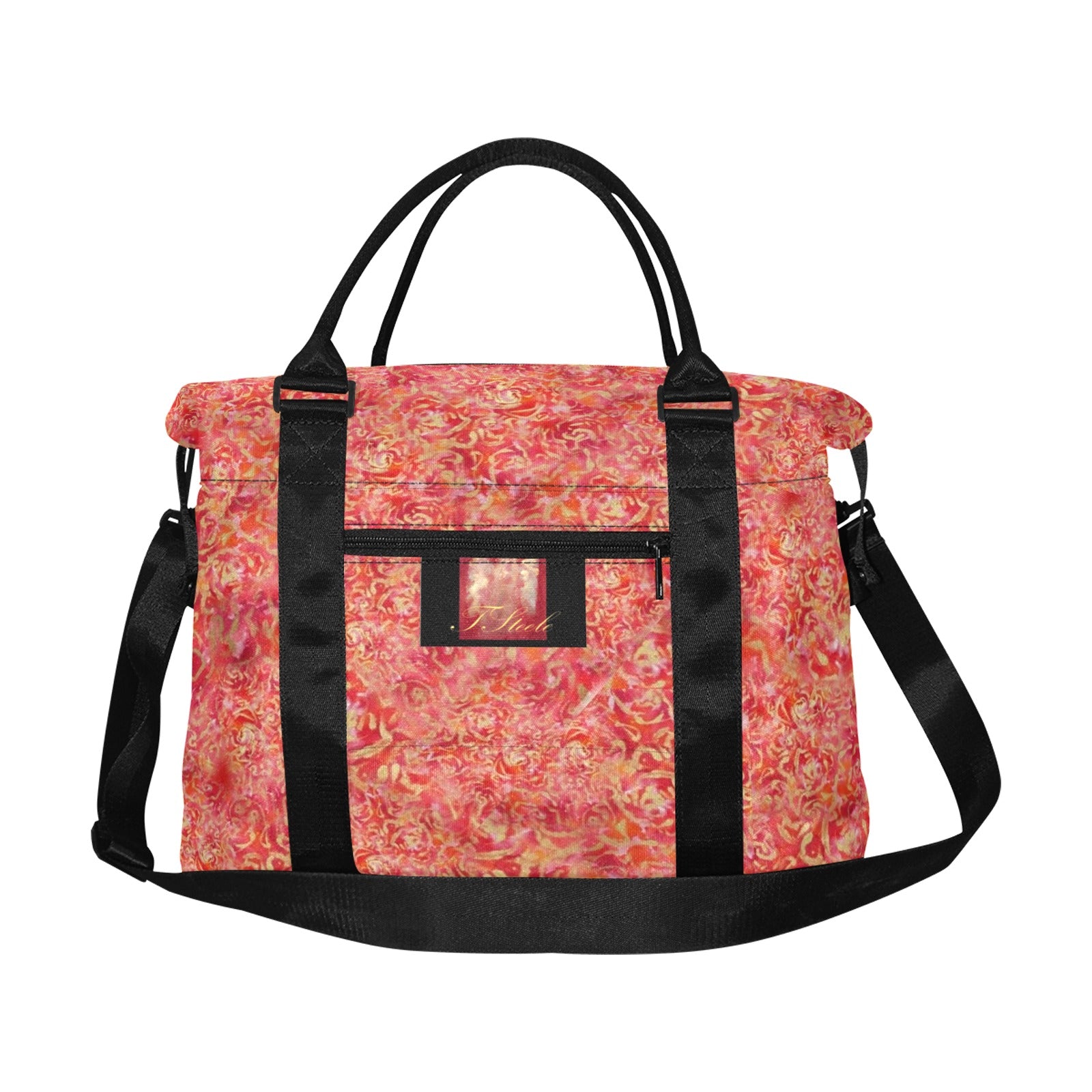 Red Roses Smaller Duffle Travel Tote — Back Alley Exclusive