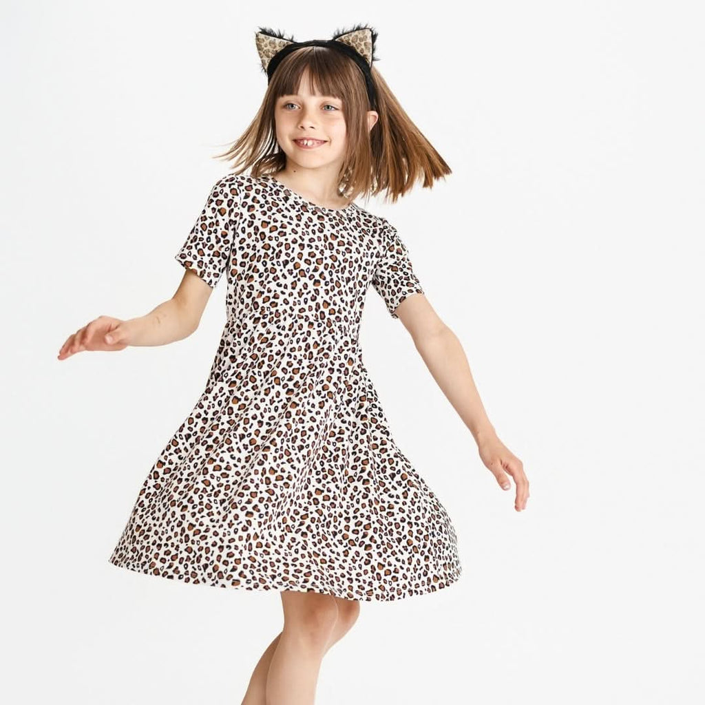 Baby/Kids' Bamboo Daphne Dress | Snow Leopard