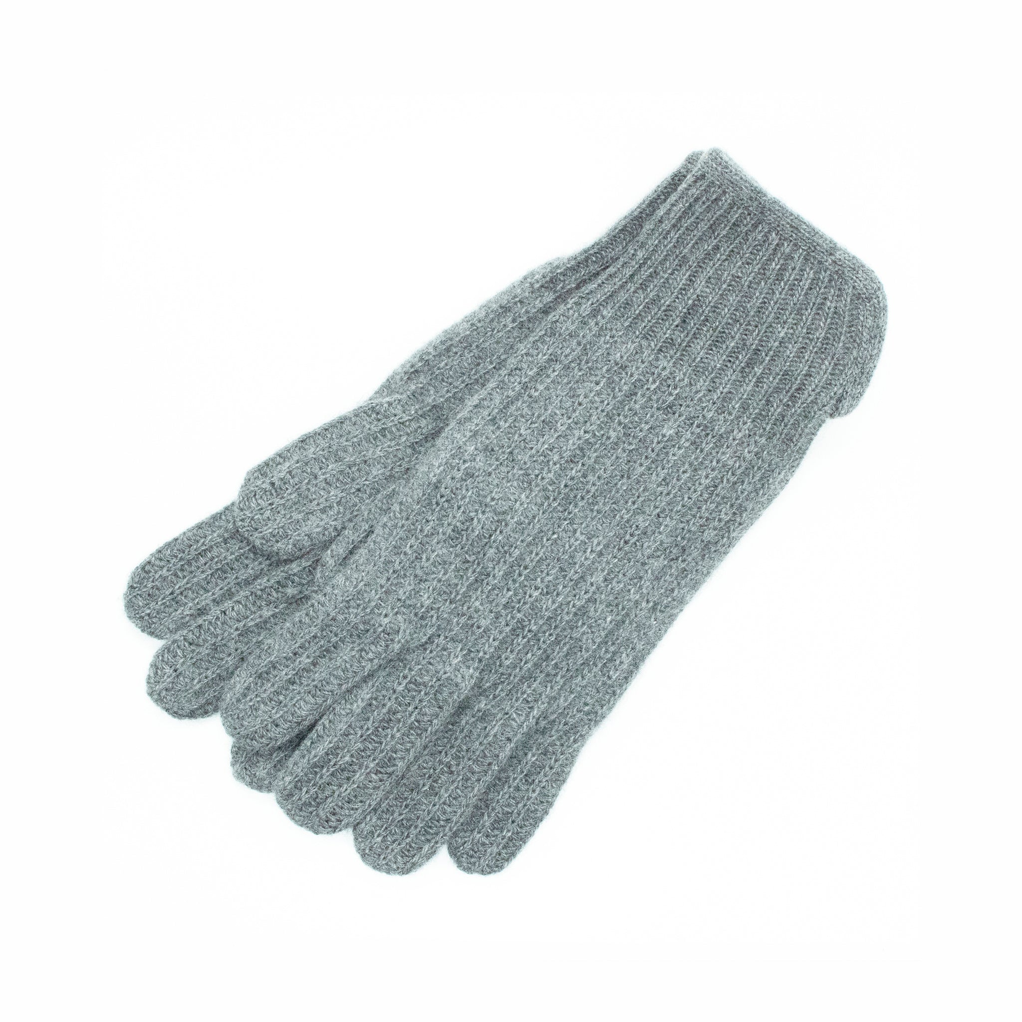 MEN'S RIBBED CASHMERE GLOVES