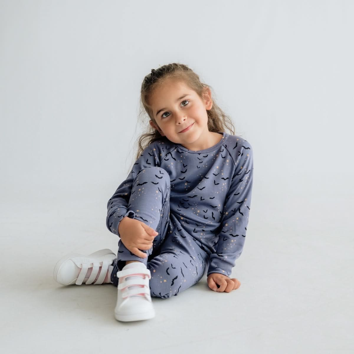 Baby/Kids' Bamboo Raglan Pullover | Batty Twilight