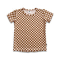 Baby/Kids' Bamboo All-Over Print T-shirt | Blush Checkers