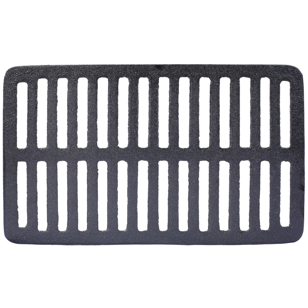 Oval Cast Iron Grill with Enamel Coating - Charcoal Tabletop Skillet