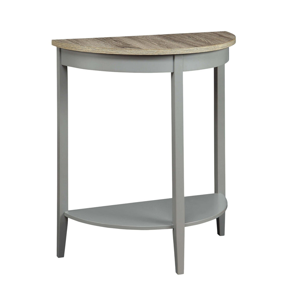 Justino Console Table with Pine Legs - Gray / Oak