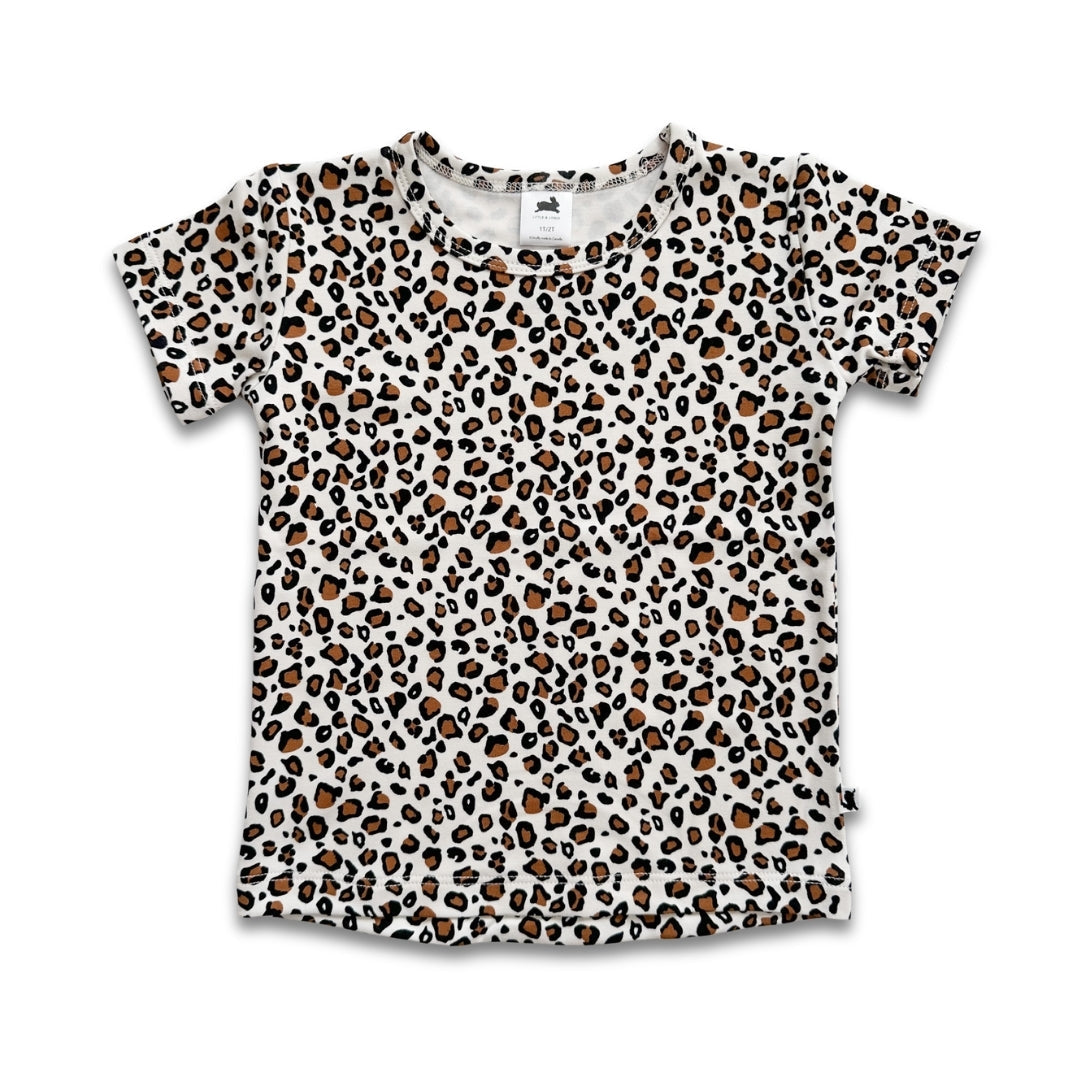 Baby/Kids' Bamboo All-Over Print T-shirt | Snow Leopard
