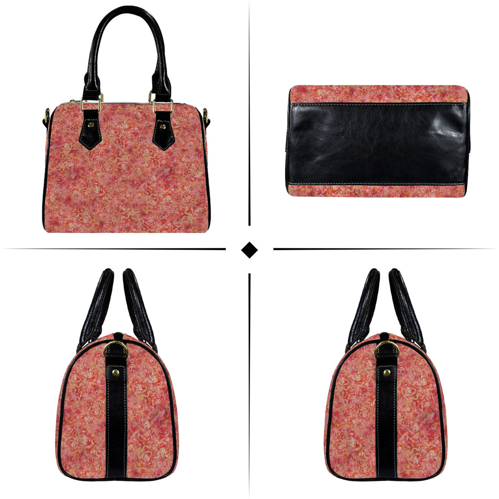 Red Roses Barrel Handbag — Back Alley Exclusive
