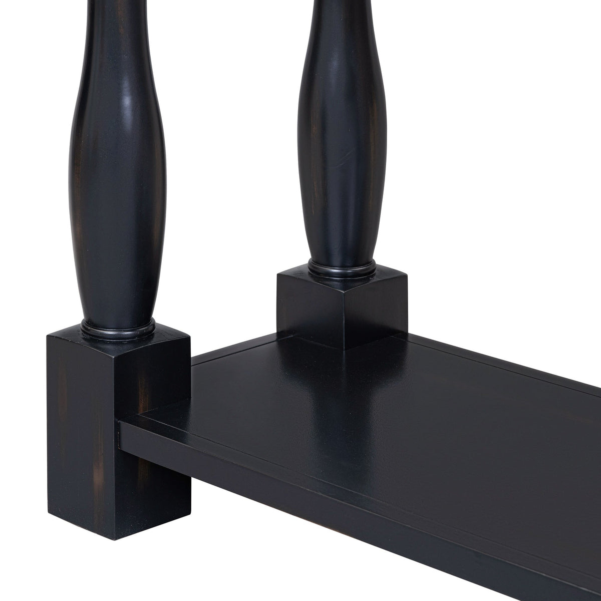 63" Console Table with Drawers and Shelf - Espresso