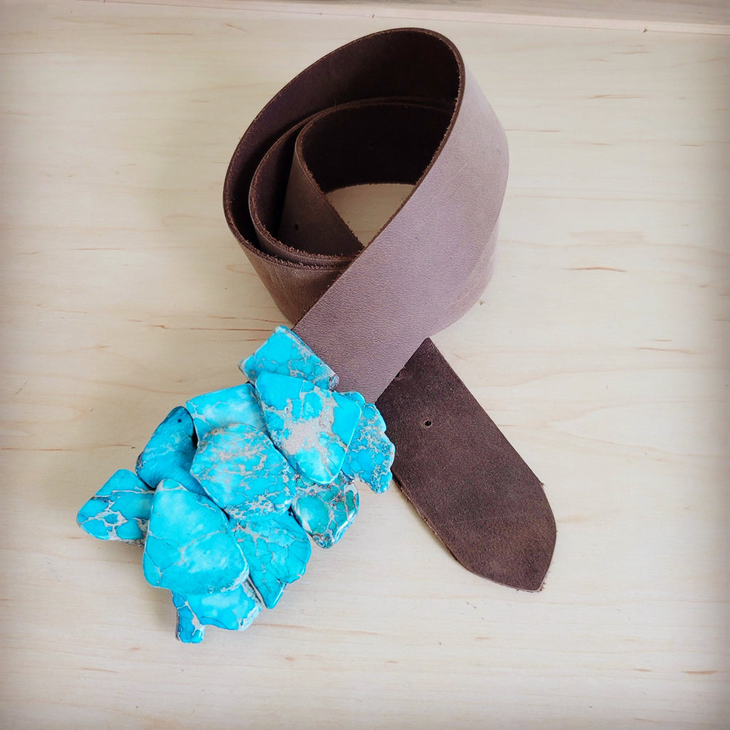Brown Distressed Leather Belt 908x