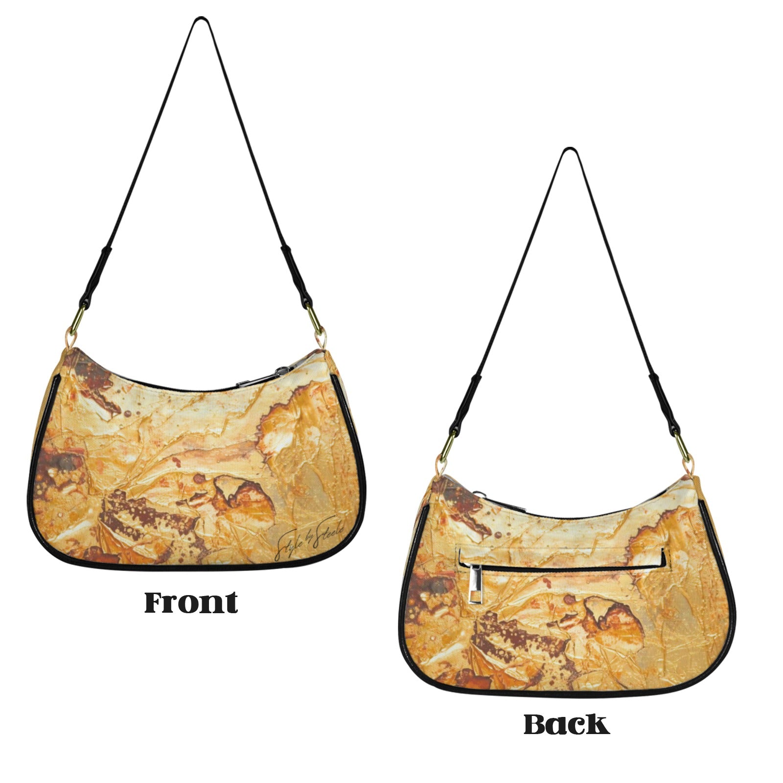 Liquid Gold Hobo Shoulder Bag — Back Alley Exclusive