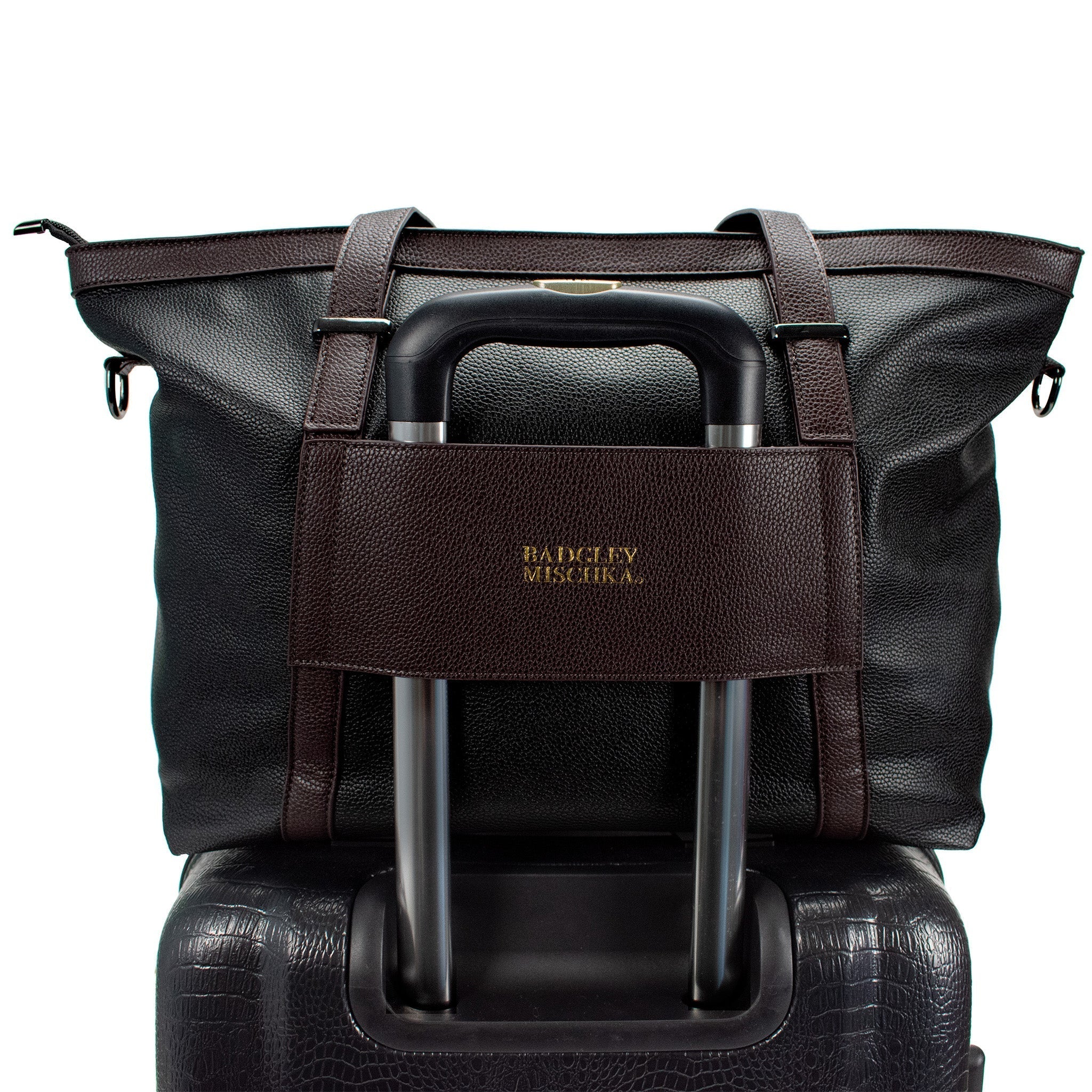 Anna XL Vegan Leather Weekender Tote Bag