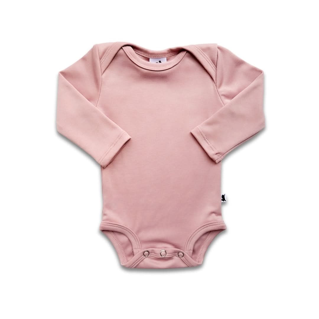 Bamboo Baby Long-Sleeved Bodysuit | Rosewood