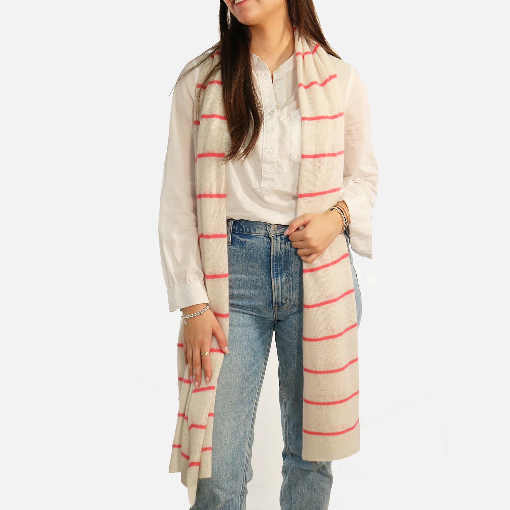 LIGHT WEIGHT STRIPED WRAP